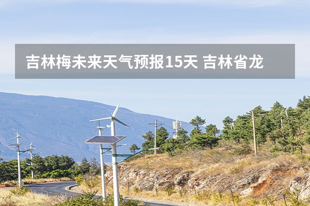 吉林梅未来天气预报15天 吉林省龙井市天气预报15天吸白蚁动物叫什么名子