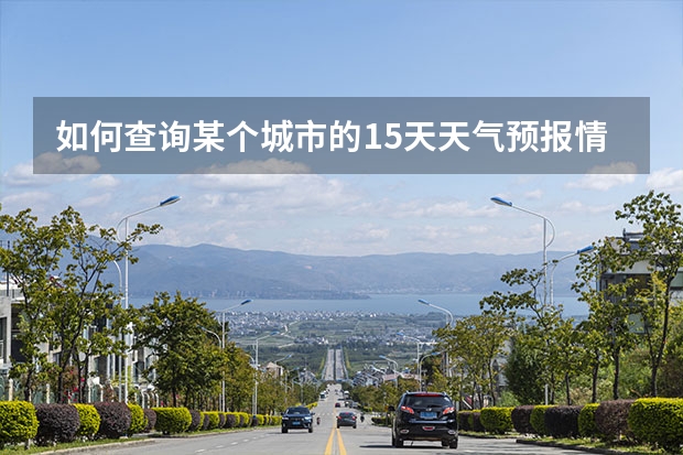 如何查询某个城市的15天天气预报情况？