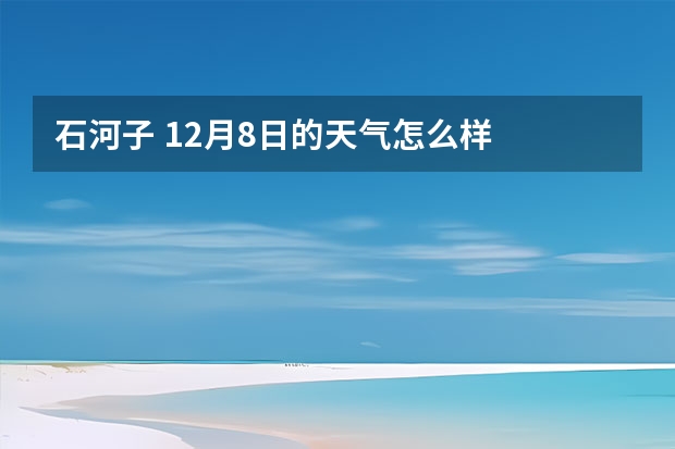 石河子 12月8日的天气怎么样